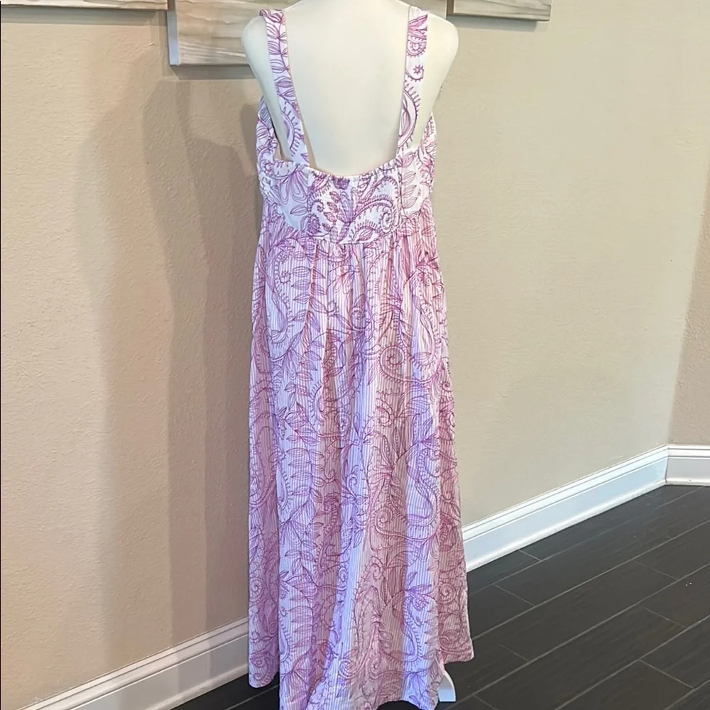 Pink and White Paisley Maxi Dress by Lily Pulitzer - Picture 2 of 4